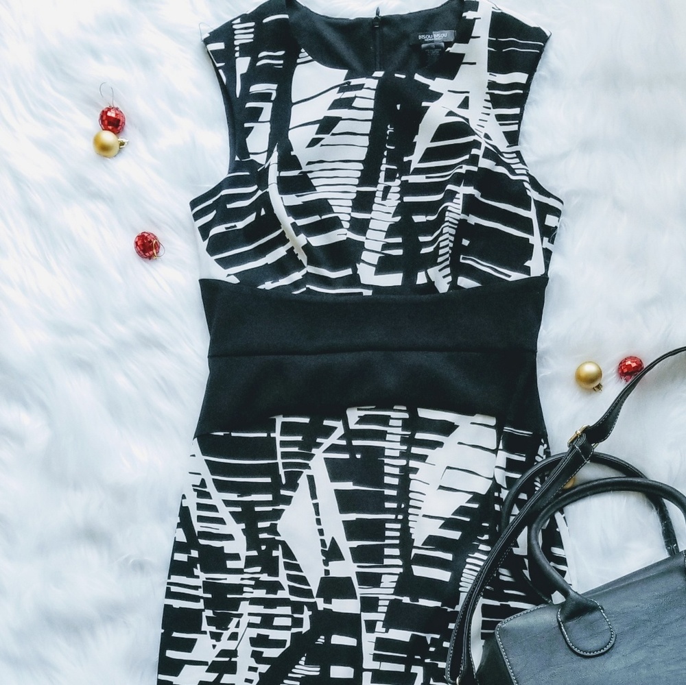 BISOU BISOU Patterned Sleeveless Dress